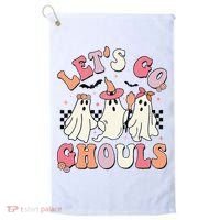 LetS Go Ghouls Halloween Ghost Outfit Costume Golf Towel thumb 0