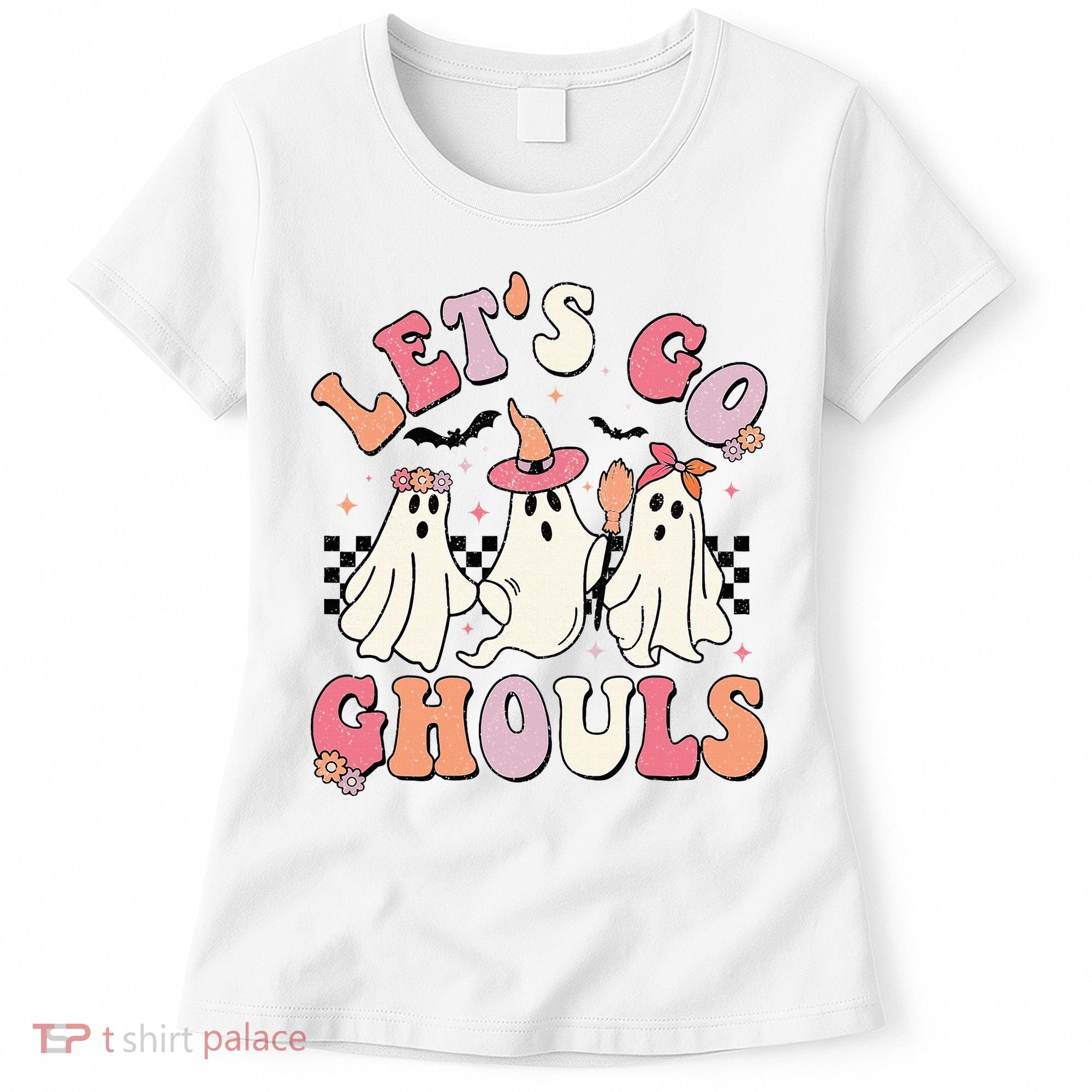 LetS Go Ghouls Halloween Ghost Outfit Costume Women's T-Shirt
