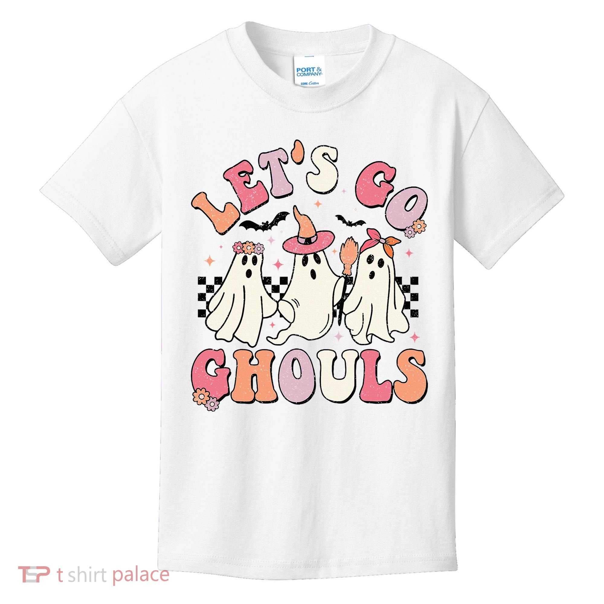 LetS Go Ghouls Halloween Ghost Outfit Costume Kids T-Shirt