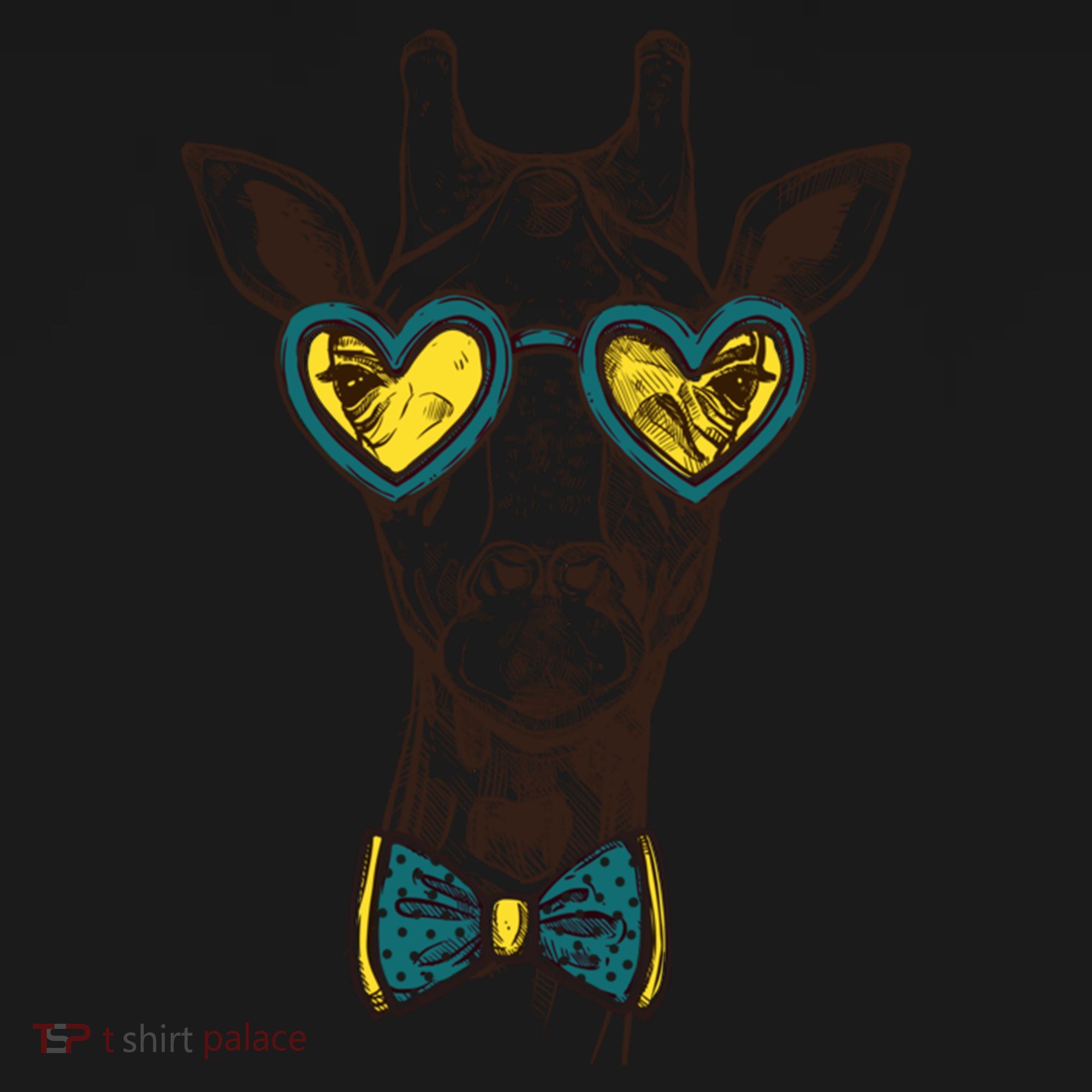 Love Giraffe Glasses Wildlife Wild Animal Gift Women's Hoodie