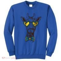 Love Giraffe Glasses Wildlife Wild Animal Gift Sweatshirt thumb 0