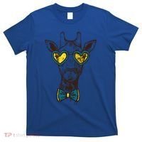Love Giraffe Glasses Wildlife Wild Animal Gift T-Shirt thumb 0