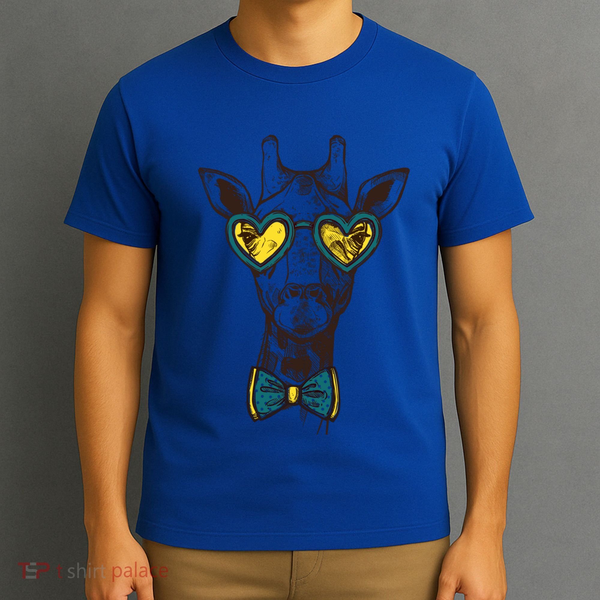 Love Giraffe Glasses Wildlife Wild Animal Gift T-Shirt