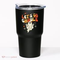 Lets Go Ghouls Ghost Retro Halloween Costume Tumbler thumb 0