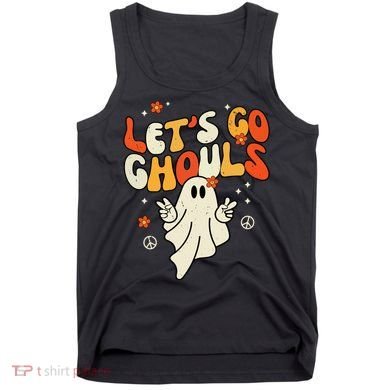 Lets Go Ghouls Ghost Retro Halloween Costume Tank Top