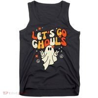 Lets Go Ghouls Ghost Retro Halloween Costume Tank Top thumb 0