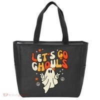 Lets Go Ghouls Ghost Retro Halloween Costume Tote Bag thumb 0