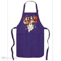 Lets Go Ghouls Ghost Retro Halloween Costume Apron thumb 0