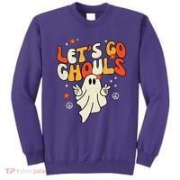 Lets Go Ghouls Ghost Retro Halloween Costume Sweatshirt thumb 0