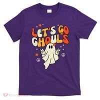 Lets Go Ghouls Ghost Retro Halloween Costume T-Shirt thumb 0