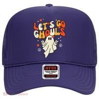 Lets Go Ghouls Ghost Retro Halloween Costume Hat thumb 0