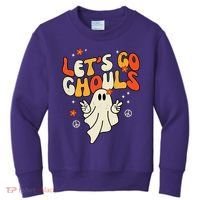 Lets Go Ghouls Ghost Retro Halloween Costume Kids Sweatshirt thumb 0