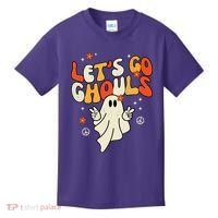 Lets Go Ghouls Ghost Retro Halloween Costume Kids T-Shirt thumb 0