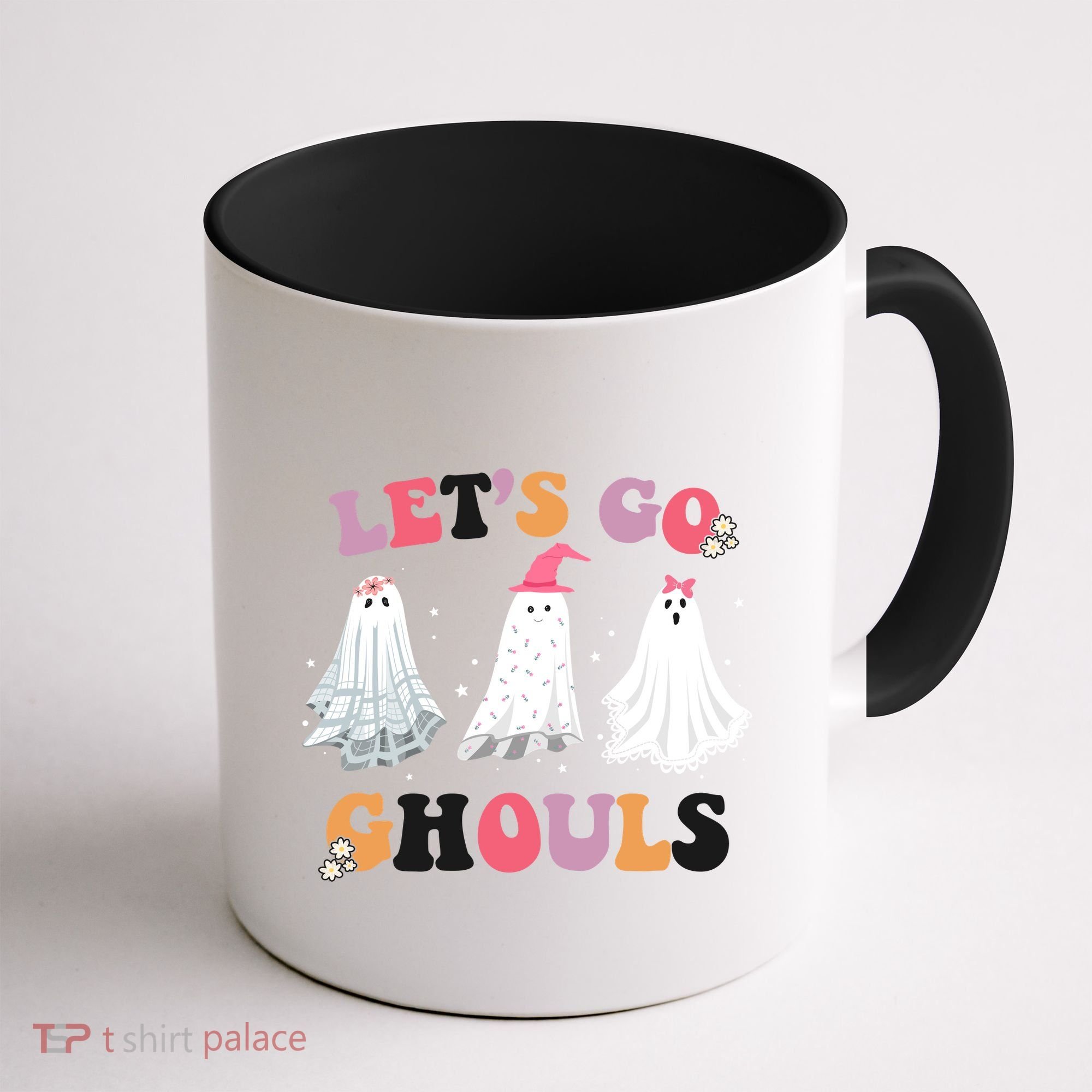 Lets Go Ghouls Cute Halloween Girl Squad Coffee Mug