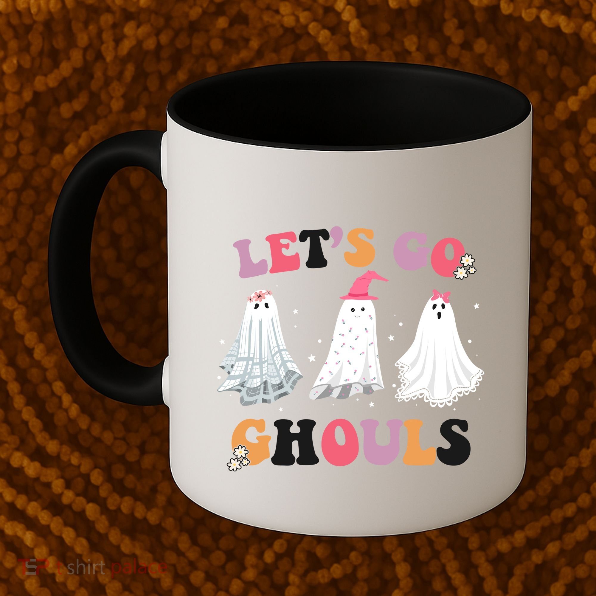 Lets Go Ghouls Cute Halloween Girl Squad Coffee Mug