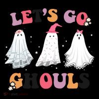 Lets Go Ghouls Cute Halloween Girl Squad Coffee Mug thumb 5