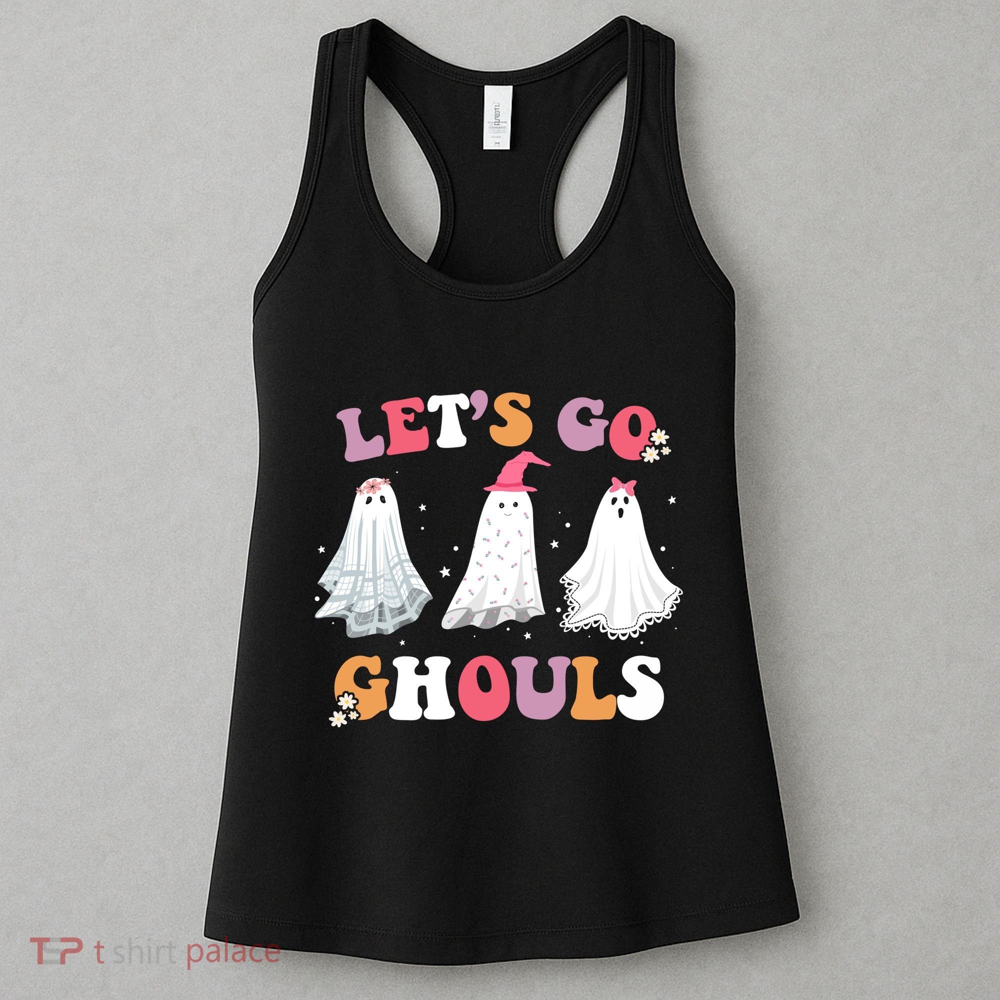 Lets Go Ghouls Cute Halloween Girl Squad Women's Tank Top
