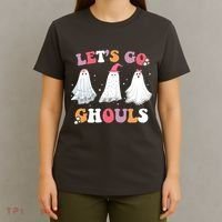 Lets Go Ghouls Cute Halloween Girl Squad T-Shirt thumb 4