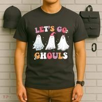 Lets Go Ghouls Cute Halloween Girl Squad T-Shirt thumb 6