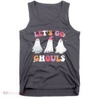Lets Go Ghouls Cute Halloween Girl Squad Tank Top thumb 0