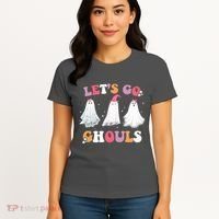 Lets Go Ghouls Cute Halloween Girl Squad Women's T-Shirt thumb 4