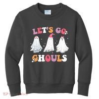 Lets Go Ghouls Cute Halloween Girl Squad Kids Sweatshirt thumb 0