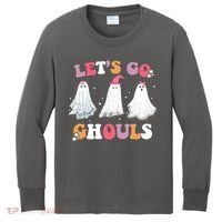 Lets Go Ghouls Cute Halloween Girl Squad Kids Long Sleeve Shirt thumb 0