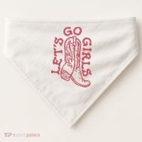 LetS Go Girls Western USA-Made Doggie Bandana thumb 0