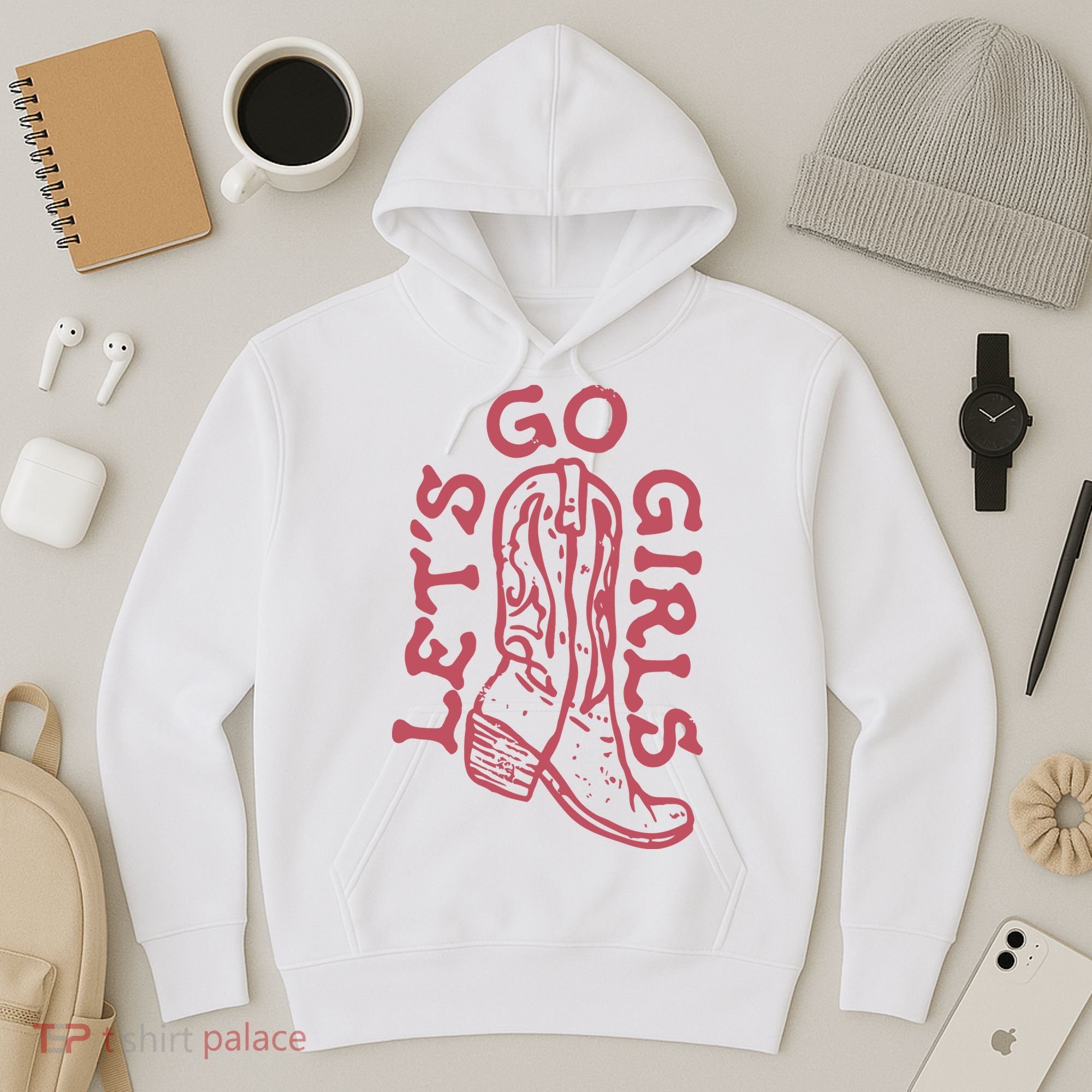 LetS Go Girls Western Hoodie