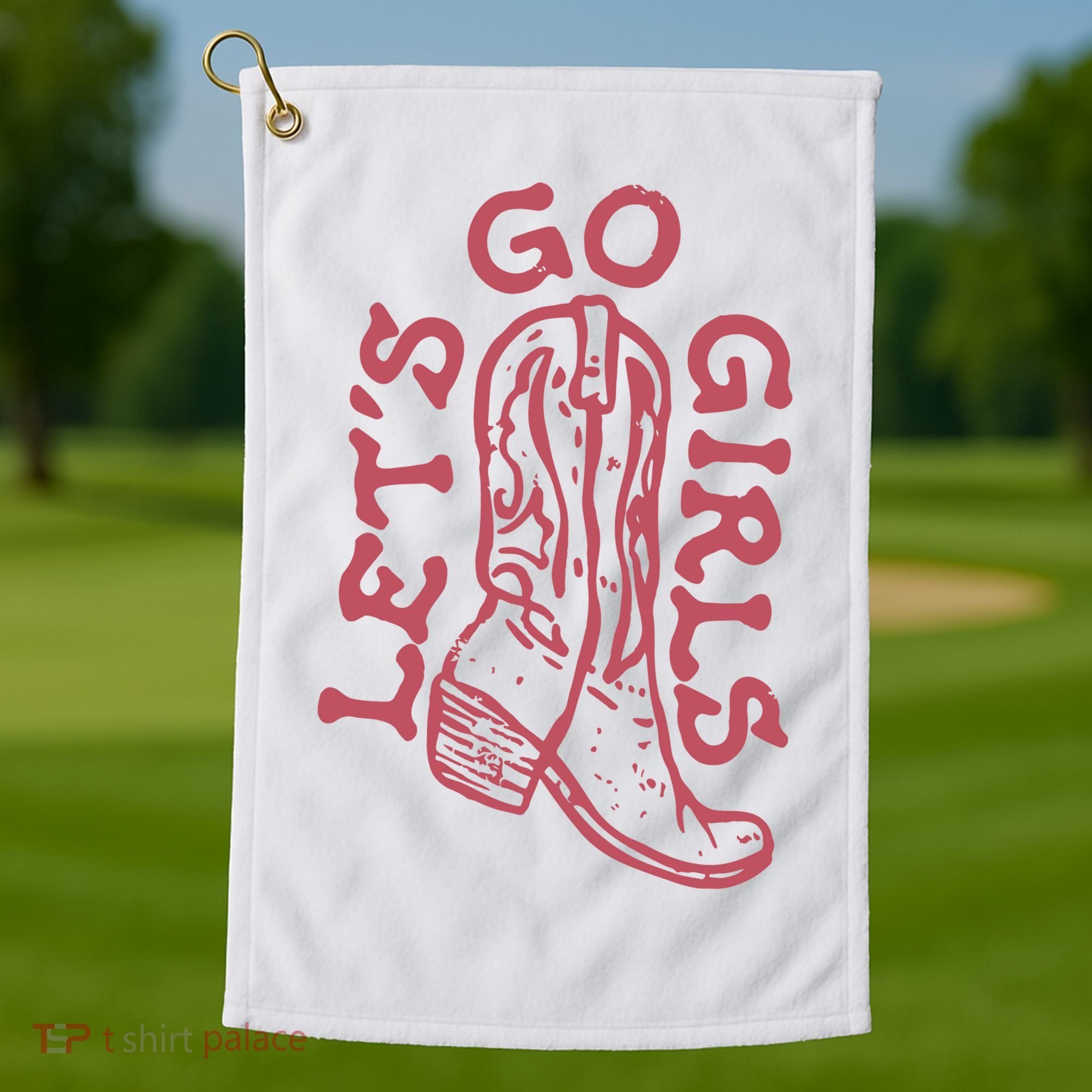 LetS Go Girls Western Golf Towel