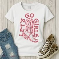 LetS Go Girls Western Women's T-Shirt thumb 3