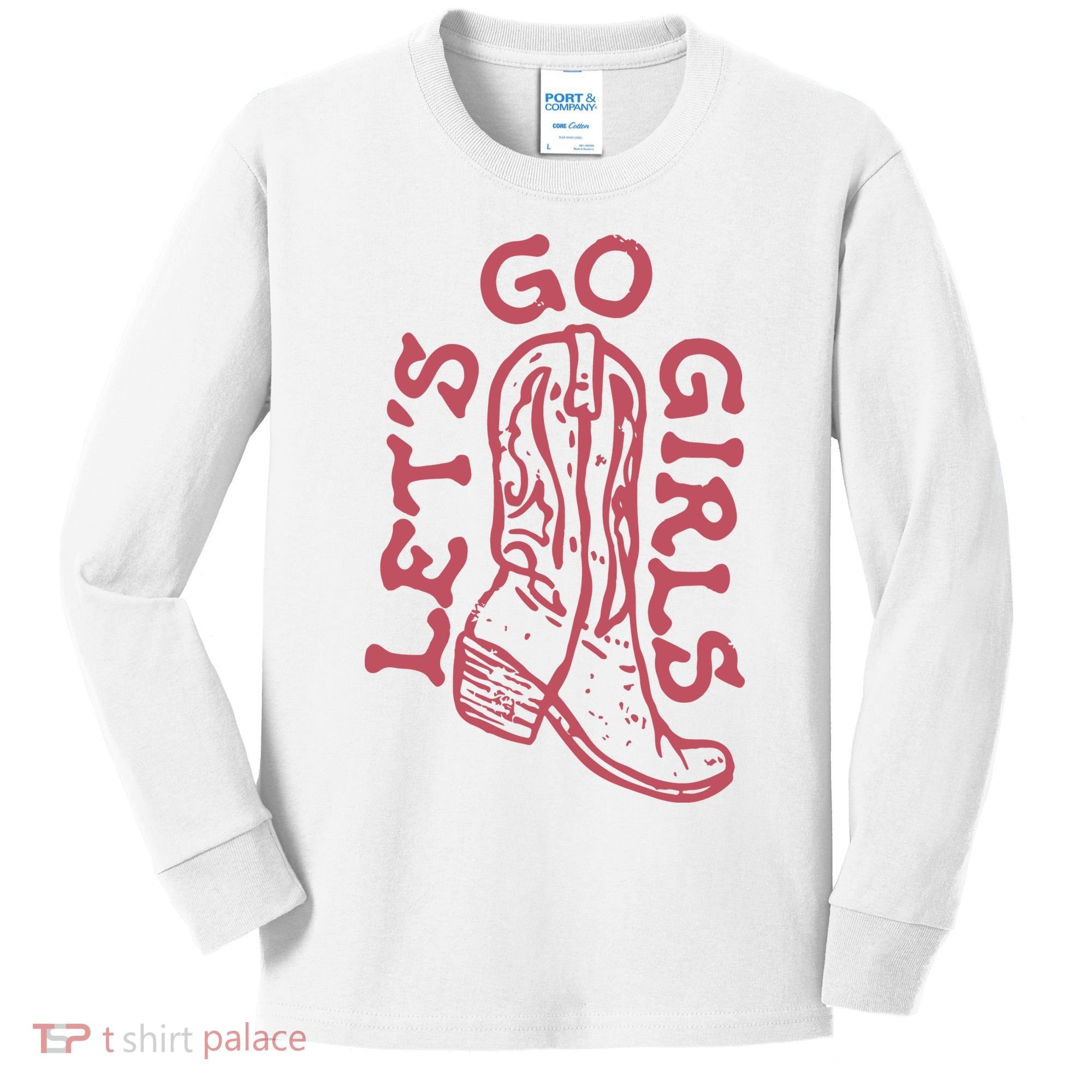 LetS Go Girls Western Kids Long Sleeve Shirt