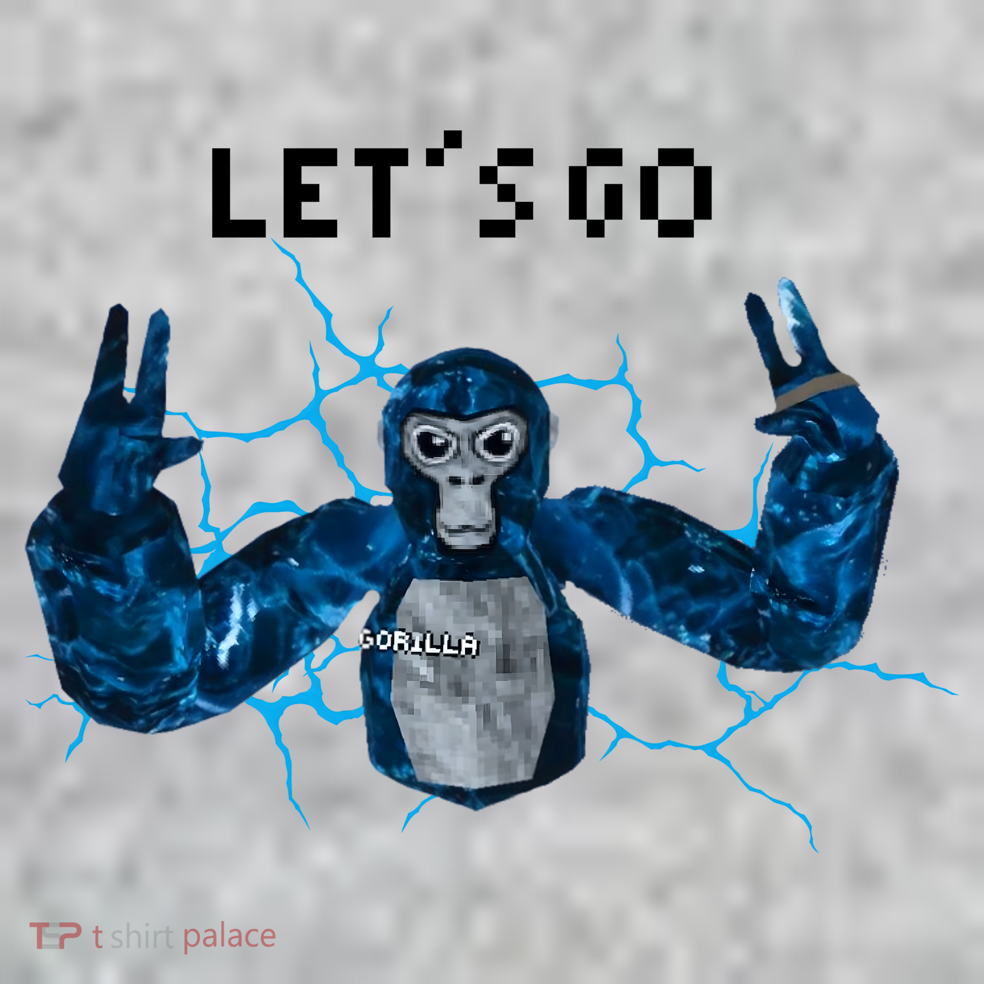 Let's Go Gorilla Gamer Meme The Baniff Cuffed Pom Beanie
