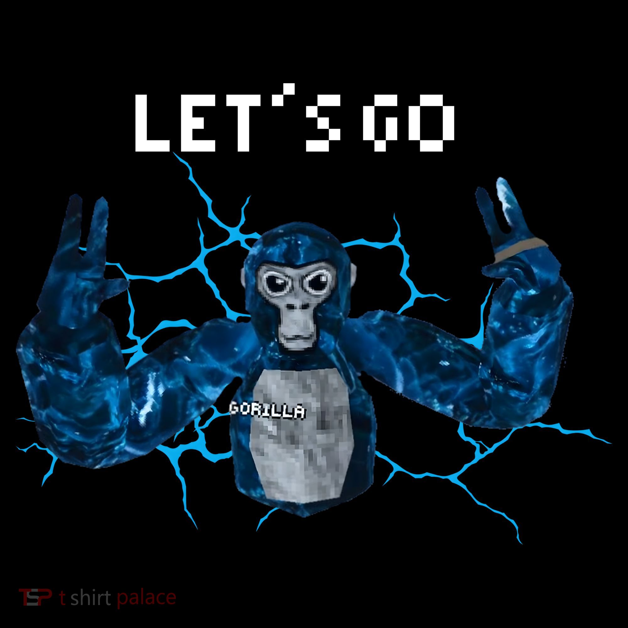 Let's Go Gorilla Gamer Meme Stripe Pom Pom Beanie