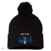 Let's Go Gorilla Gamer Meme Pom Pom 12in Knit Beanie thumb 0