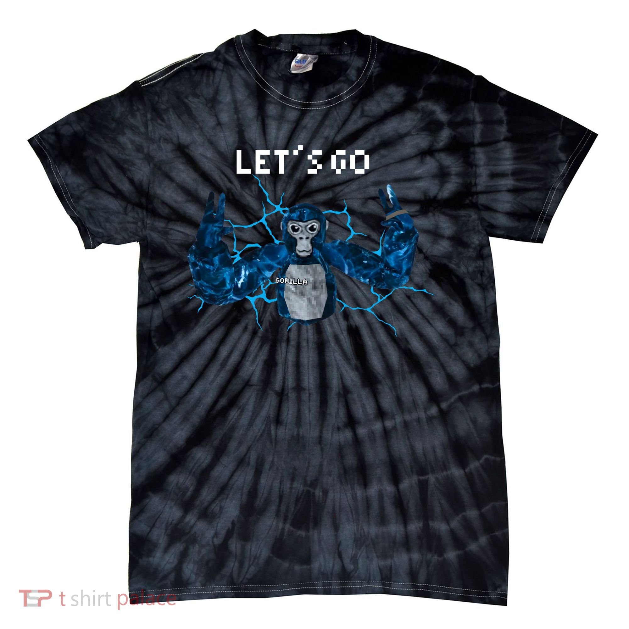 Let's Go Gorilla Gamer Meme Tie-Dye T-Shirt