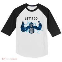 Let's Go Gorilla Gamer Meme Kids Colorblock Raglan Jersey thumb 0