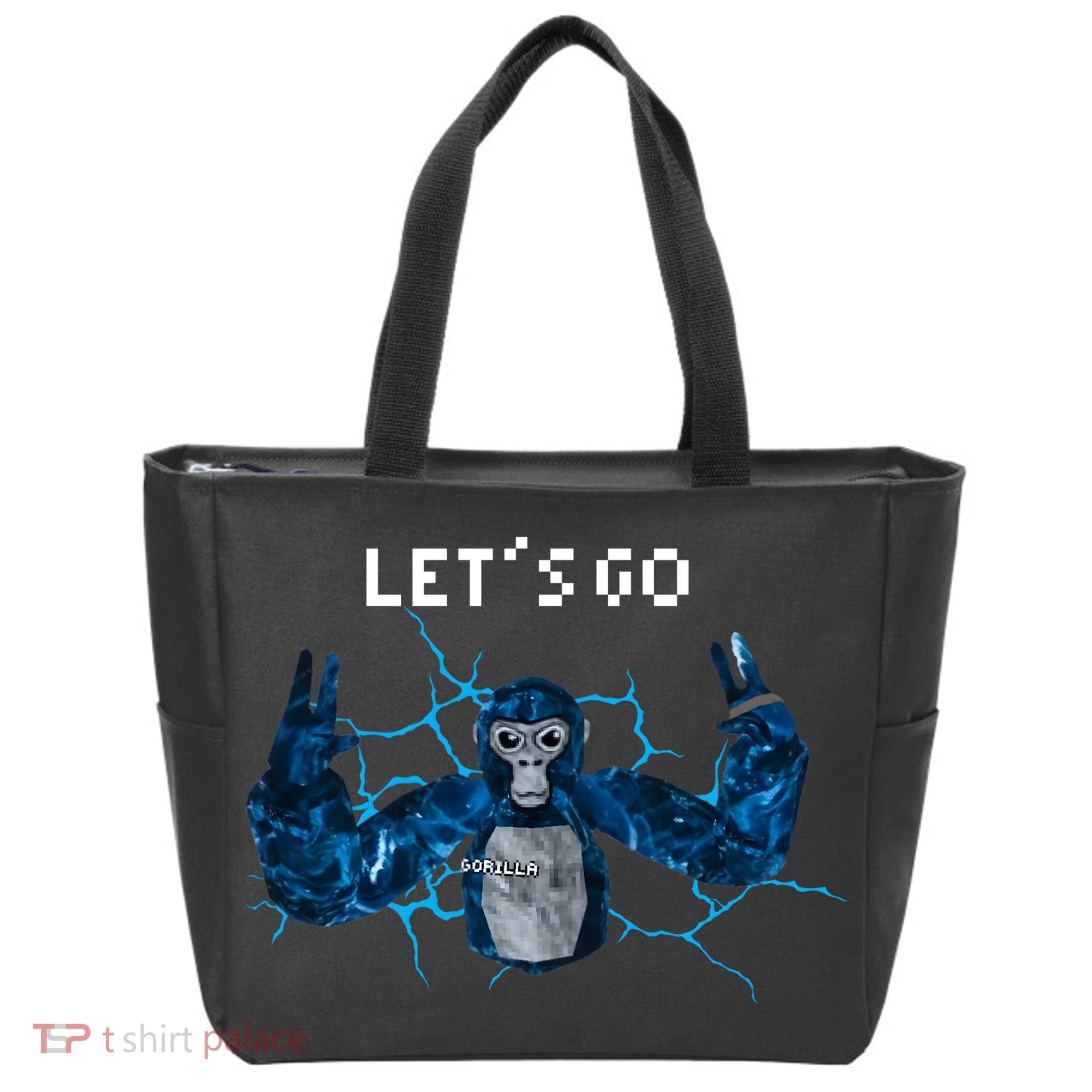 Let's Go Gorilla Gamer Meme Tote Bag