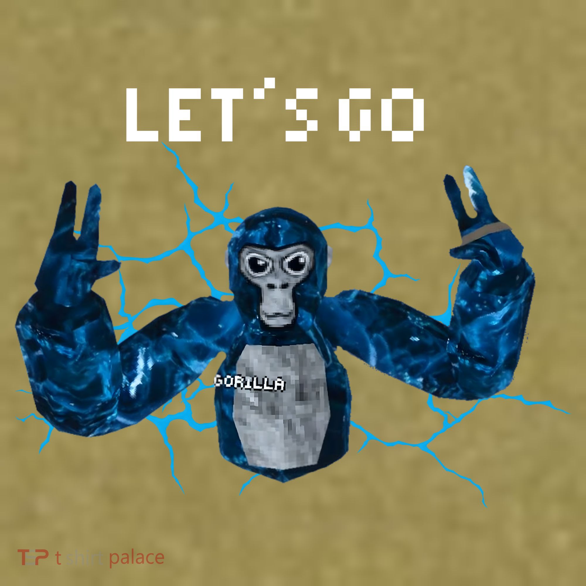 Let's Go Gorilla Gamer Meme Garment-Dyed Women's Muscle Tee