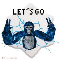 Let's Go Gorilla Gamer Meme Ceramic Ornament thumb 2