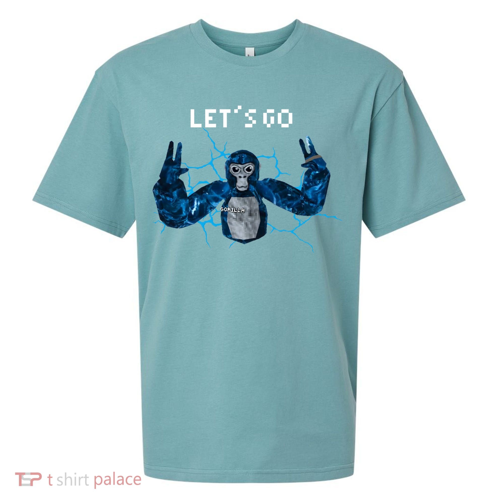 Let's Go Gorilla Gamer Meme Sueded Cloud Jersey T-Shirt