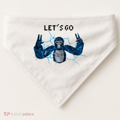 Let's Go Gorilla Gamer Meme USA-Made Doggie Bandana