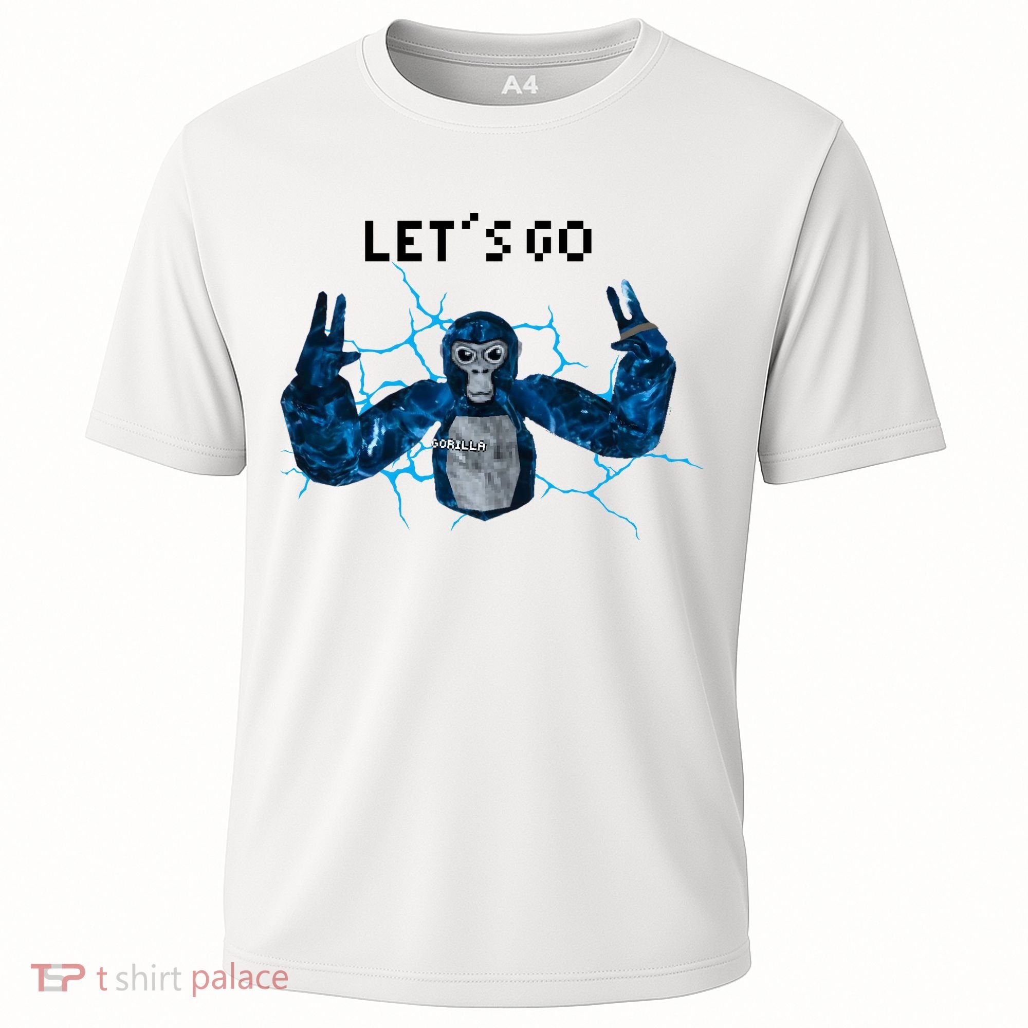 Let's Go Gorilla Gamer Meme Cooling Performance Crew T-Shirt
