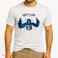 Let's Go Gorilla Gamer Meme Cooling Performance Crew T-Shirt thumb 2
