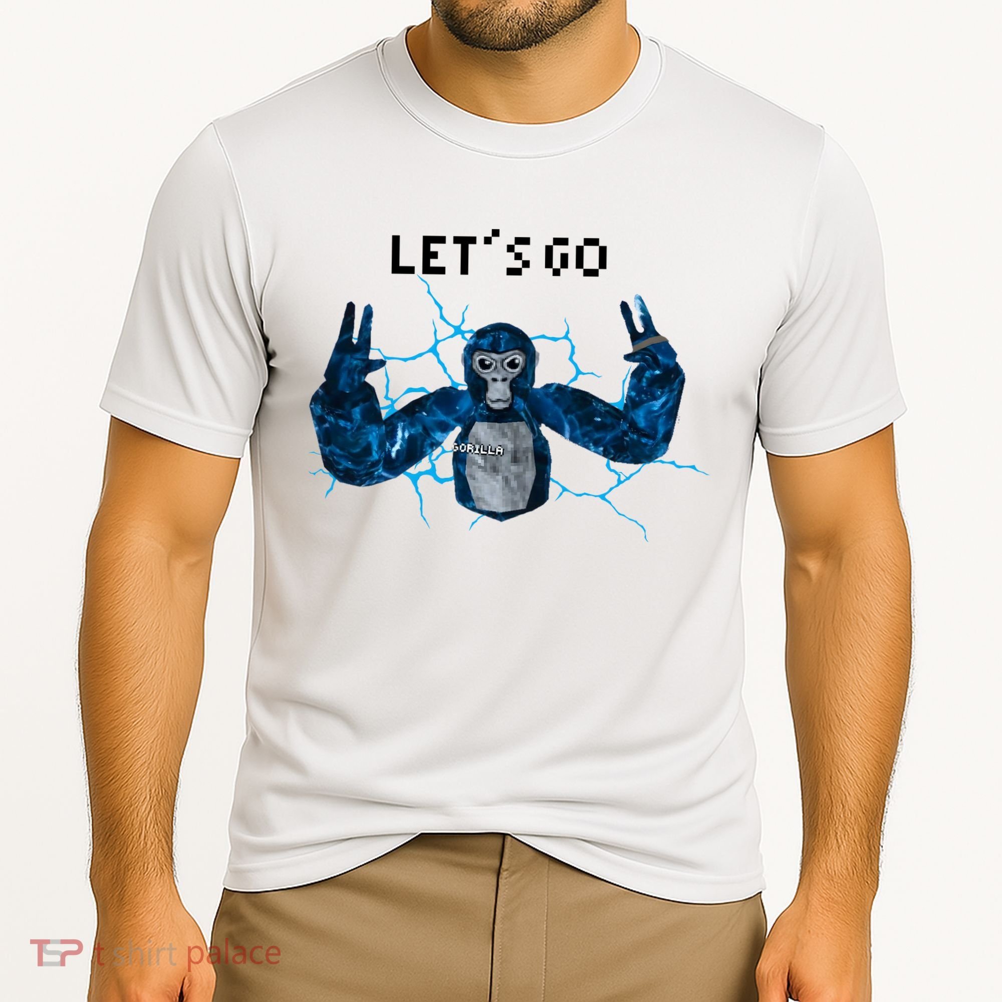 Let's Go Gorilla Gamer Meme Cooling Performance Crew T-Shirt