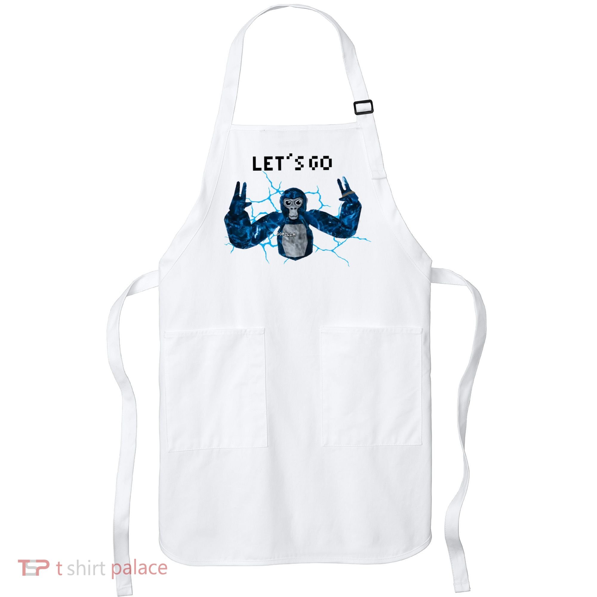 Let's Go Gorilla Gamer Meme Apron