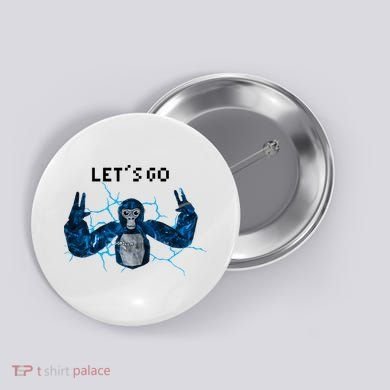 Let's Go Gorilla Gamer Meme Button