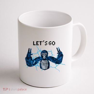 Let's Go Gorilla Gamer Meme Coffee Mug back