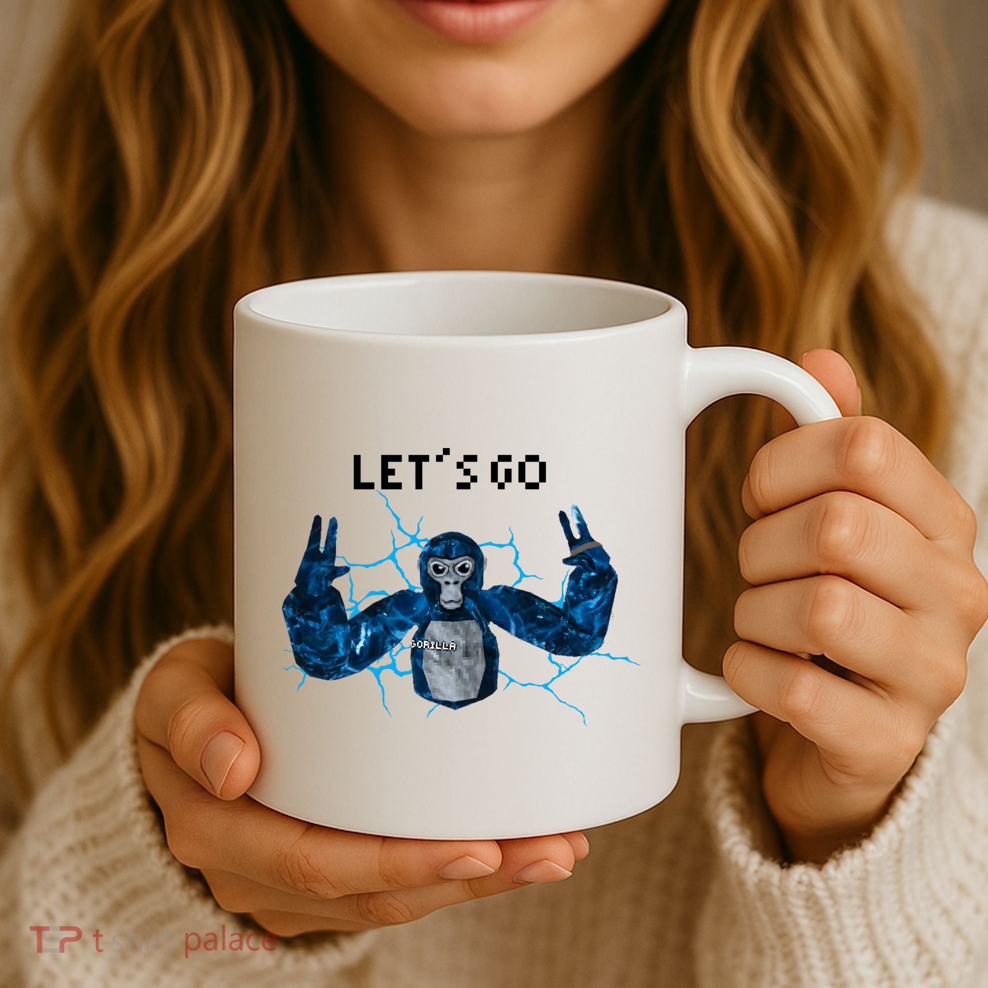 Let's Go Gorilla Gamer Meme Coffee Mug