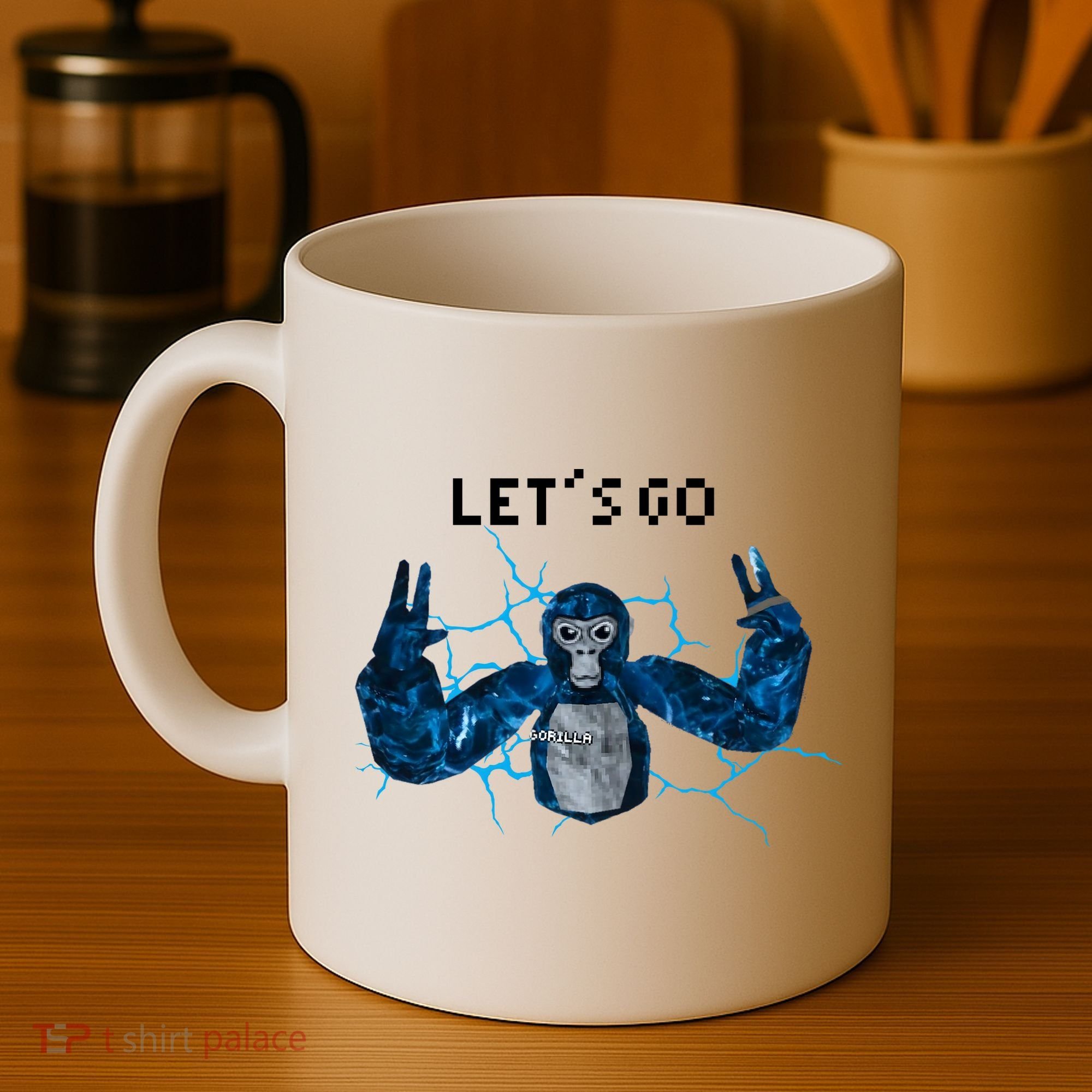 Let's Go Gorilla Gamer Meme Coffee Mug